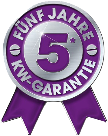5 Jahre Garantie auf KW Produkte